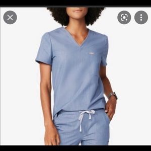 FIGS Limited Edition Heather Indigo Scrub Top XS